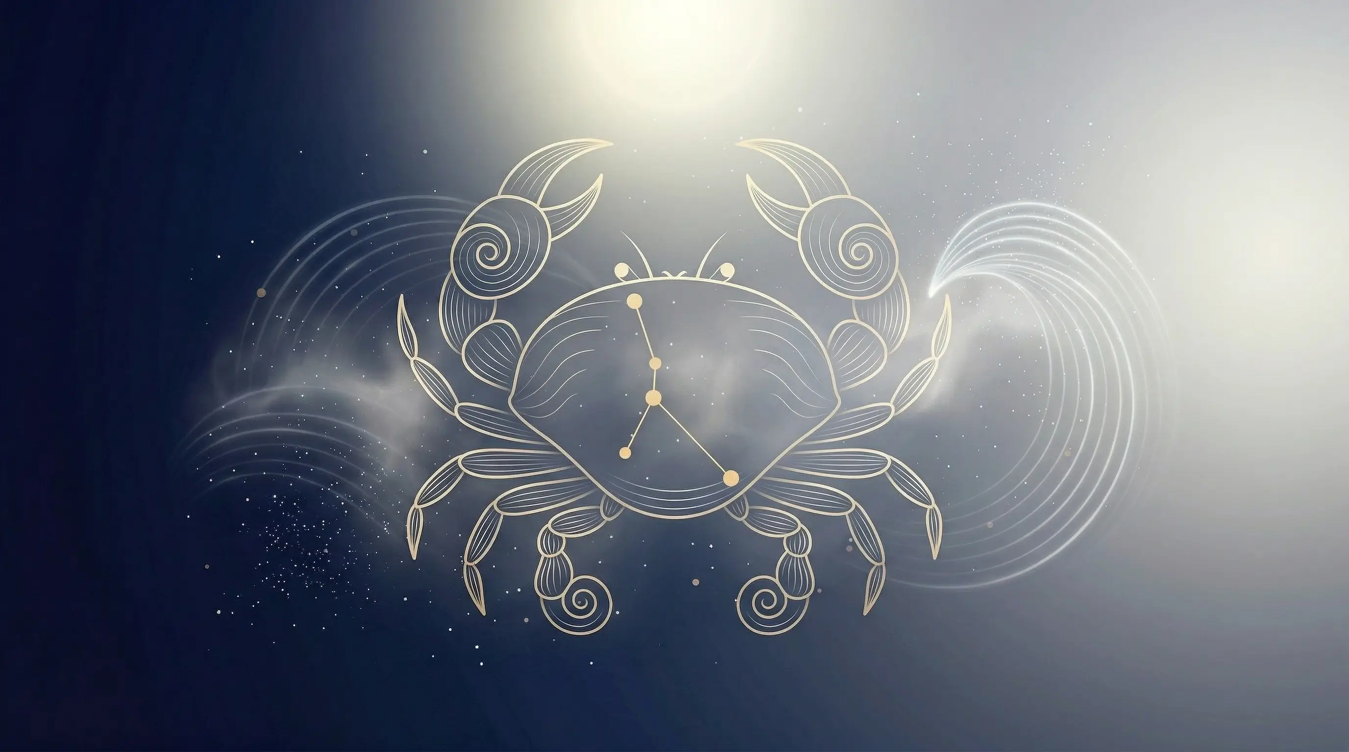 Cancer zodiac sign illustration