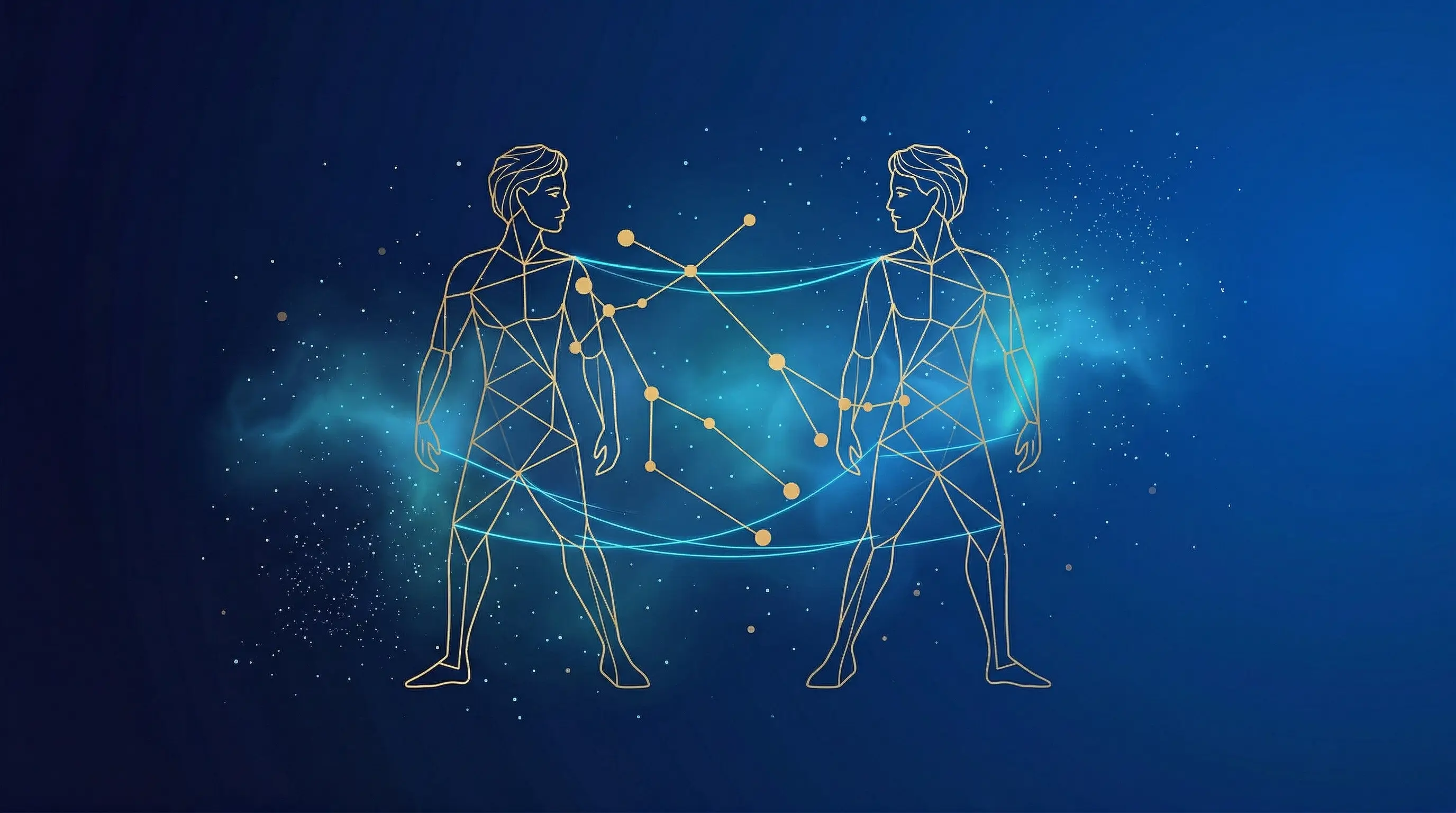 Gemini zodiac sign illustration