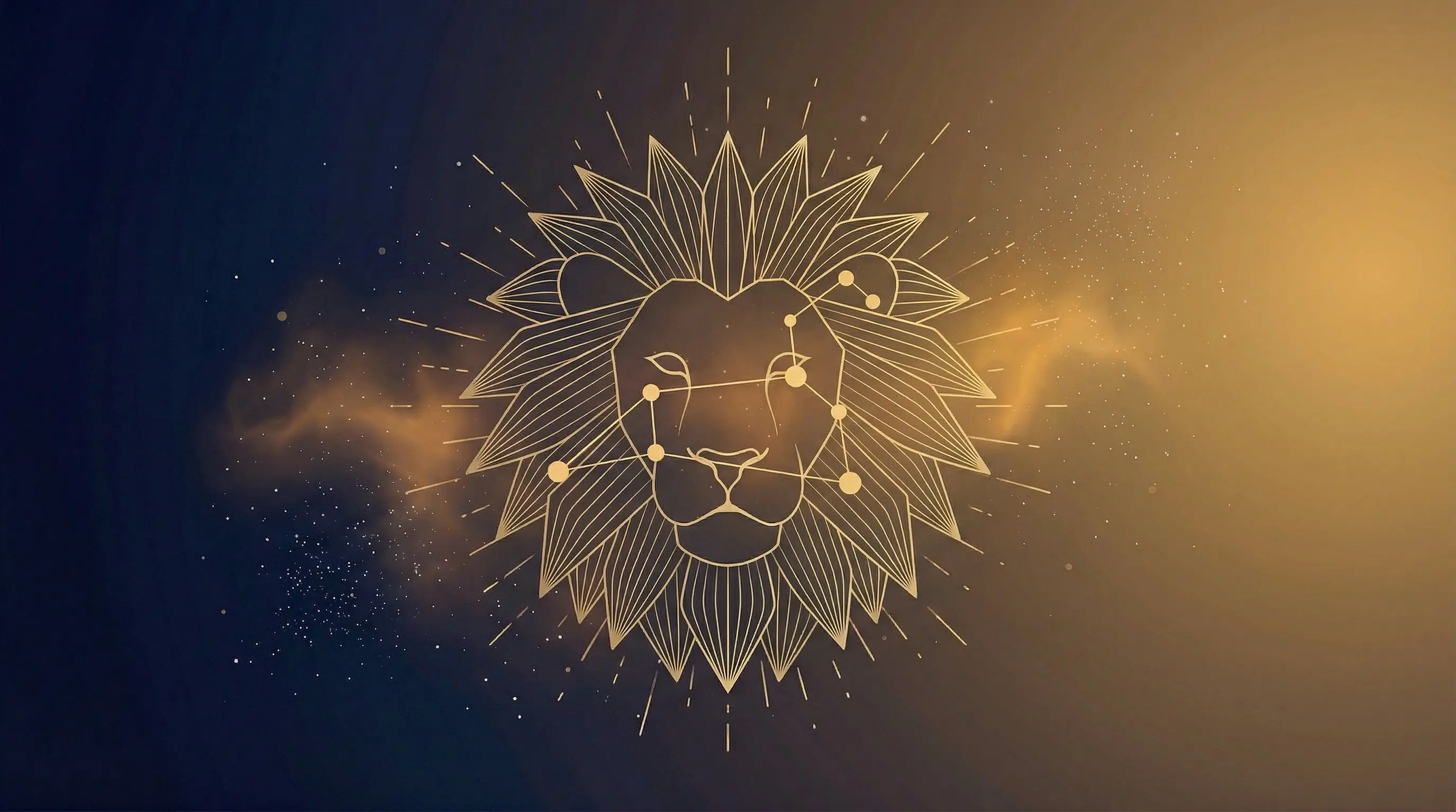 Leo zodiac sign illustration
